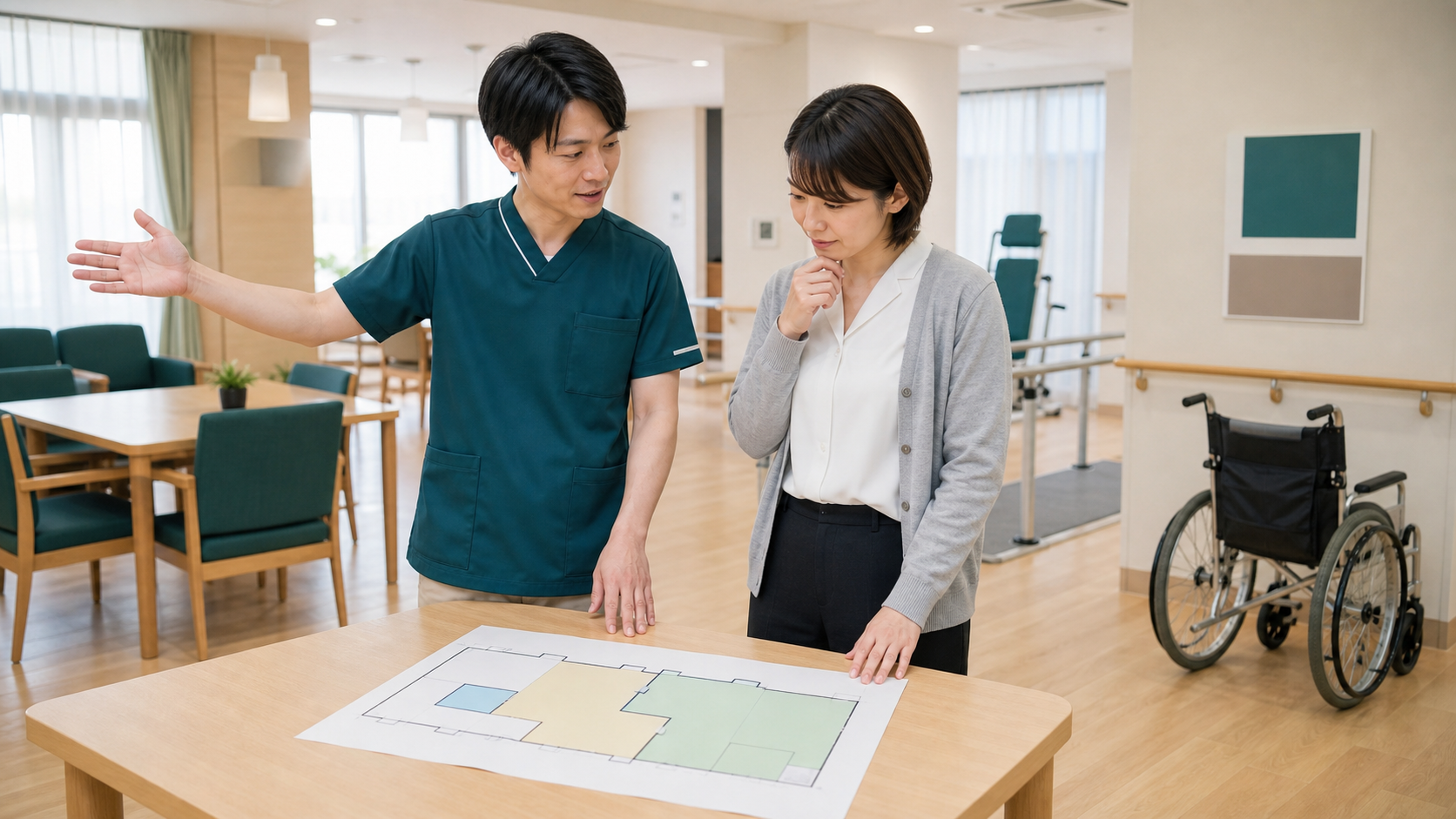 施設形態ごとの働き方を希望条件と照らし合わせる
