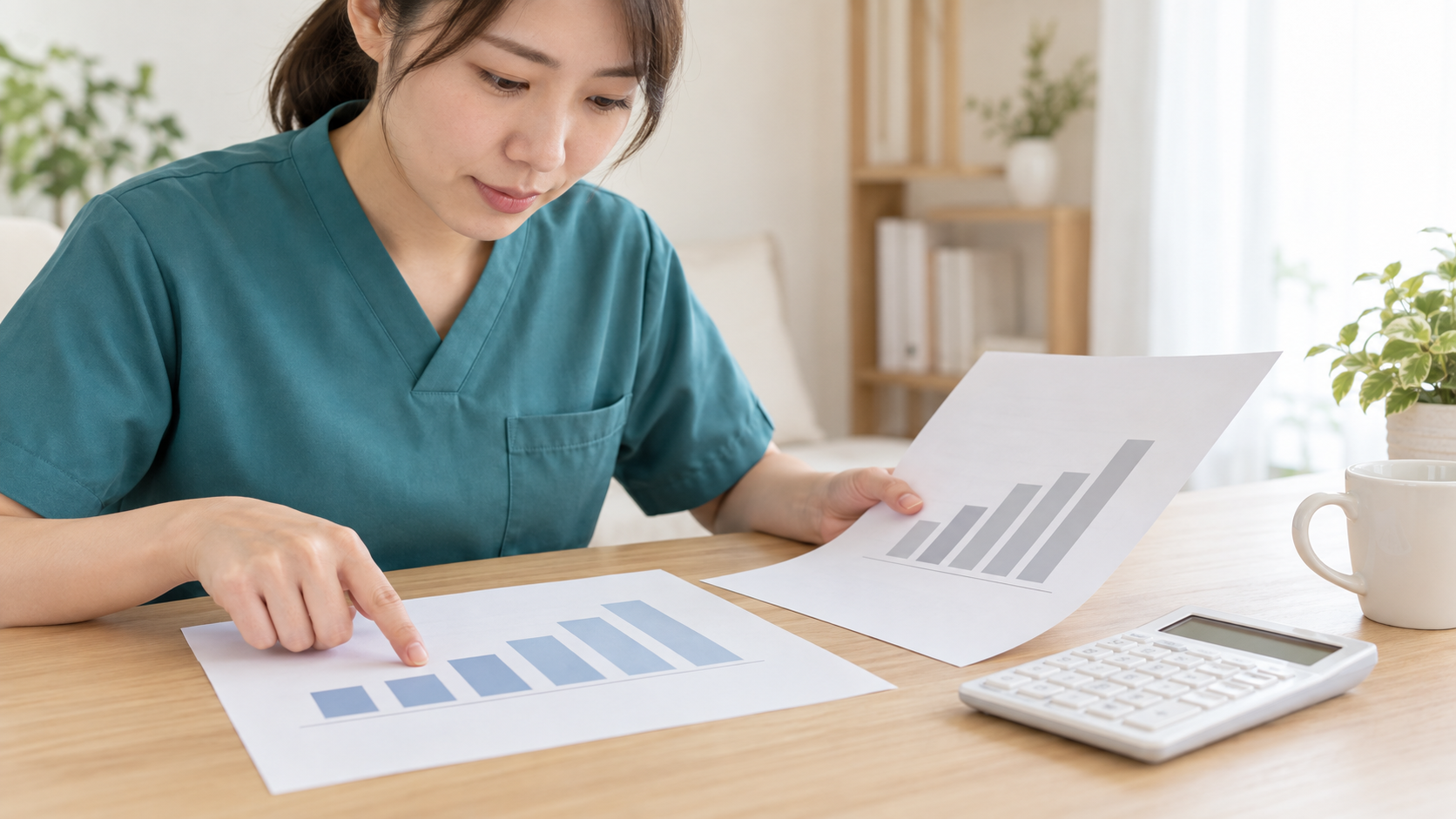 基本給と手当を分けて年収を計算する介護職