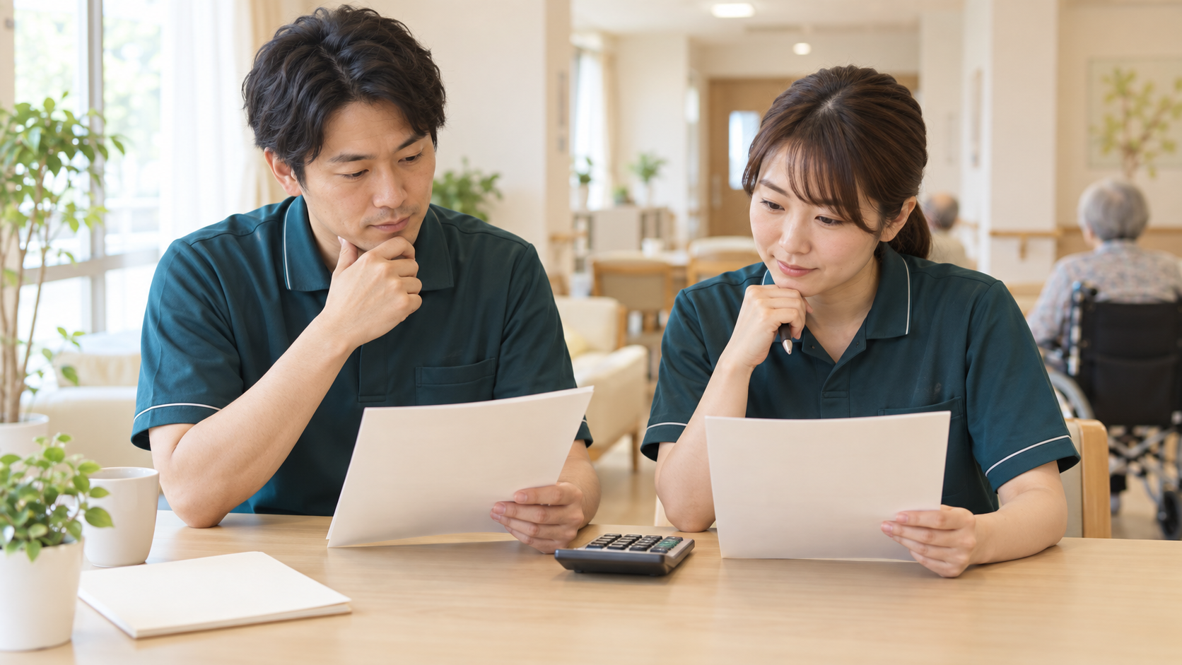 受講料とサポートを比較する介護職