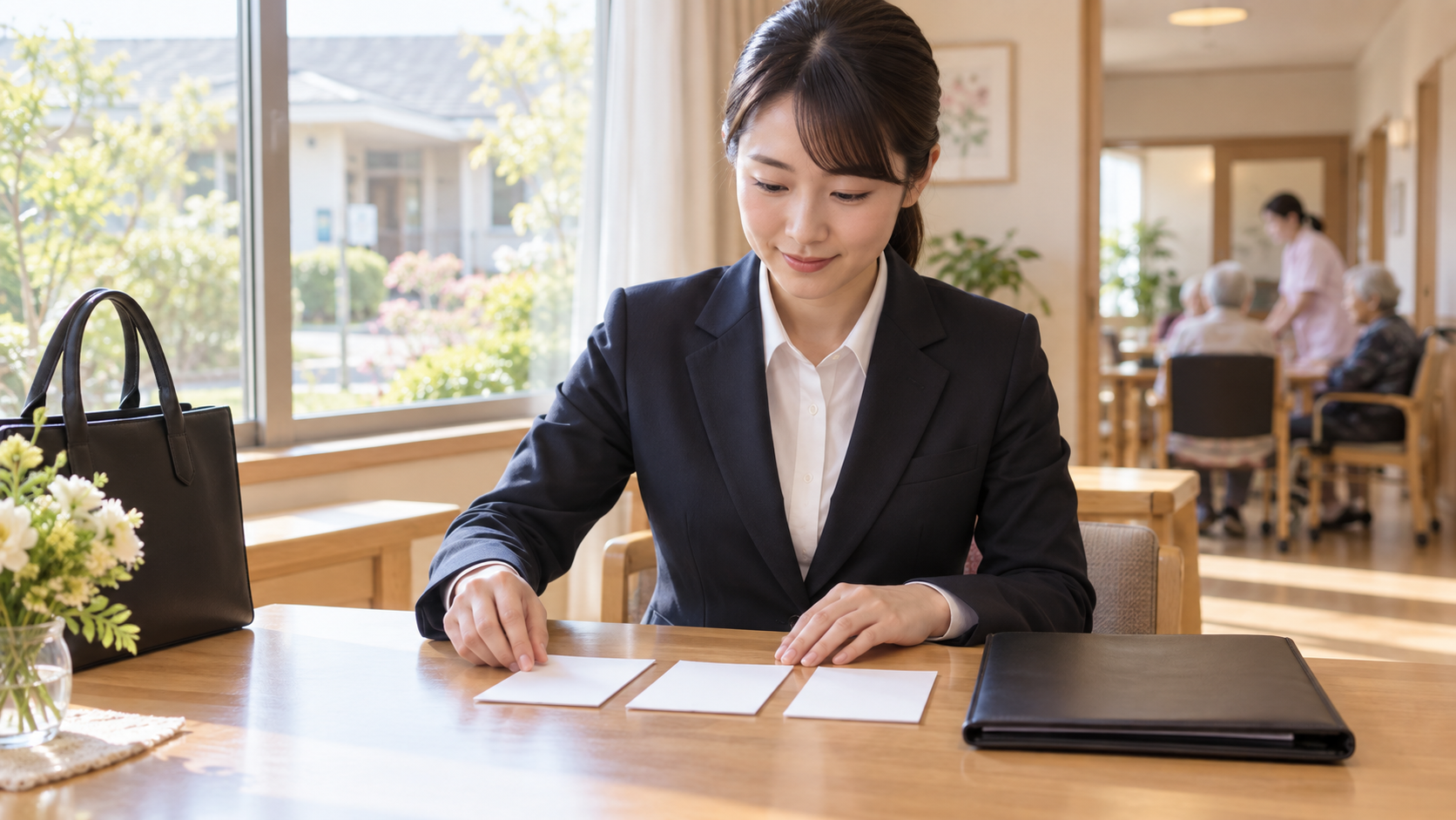 面接で話すことと聞くことを整理する応募者